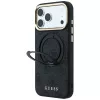 Guess Ring Stand 360 4G Classic Logo MagSafe puzdro pre iPhone 18 Pro / 17 Pro, čierna