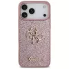 GUESS Fixed Glitter Big 4G puzdro pre iPhone 18 Pro Max / 17 Pro Max - ružová