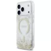 Guess Resin Bottom Glitter MagSafe puzdro pre iPhone 18 Pro / 17 Pro, zlatá