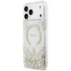 Guess Resin Bottom Glitter MagSafe puzdro pre iPhone 18 Pro Max / 17 Pro Max, zlatá