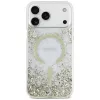 Guess Resin Bottom Glitter MagSafe puzdro pre iPhone 18 Pro Max / 17 Pro Max, zlatá