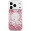 Guess Resin Bottom Glitter MagSafe puzdro pre Apple iPhone 18 Pro / 17 Pro, ružová