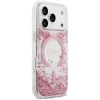 Guess Resin Bottom Glitter MagSafe puzdro pre Apple iPhone 18 Pro / 17 Pro, ružová