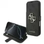 Guess Book 4G Metal Logo puzdro pre iPhone 18 Pro / 17 Pro - čierna