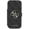 Guess Book 4G Metal Logo puzdro pre iPhone 18 Pro / 17 Pro - čierna