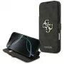 Guess Book 4G Metal Logo puzdro pre iPhone 18 Pro Max / 17 Pro Max, čierna