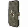 Guess Book 4G Metal Logo puzdro pre Apple iPhone 18 Pro / 17 Pro – hnedá