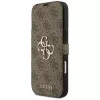 Guess Book 4G Metal Logo folio puzdro pre iPhone 18 Pro Max / 17 Pro Max - hnedá