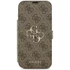 Guess Book 4G Metal Logo folio puzdro pre iPhone 18 Pro Max / 17 Pro Max - hnedá
