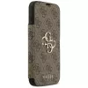Guess Book 4G Metal Logo folio puzdro pre iPhone 18 Pro Max / 17 Pro Max - hnedá
