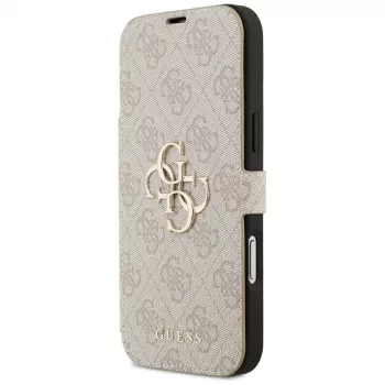 GUESS Book 4G Metal Logo folio puzdro pre iPhone 18 Pro Max / 17 Pro Max - ružová