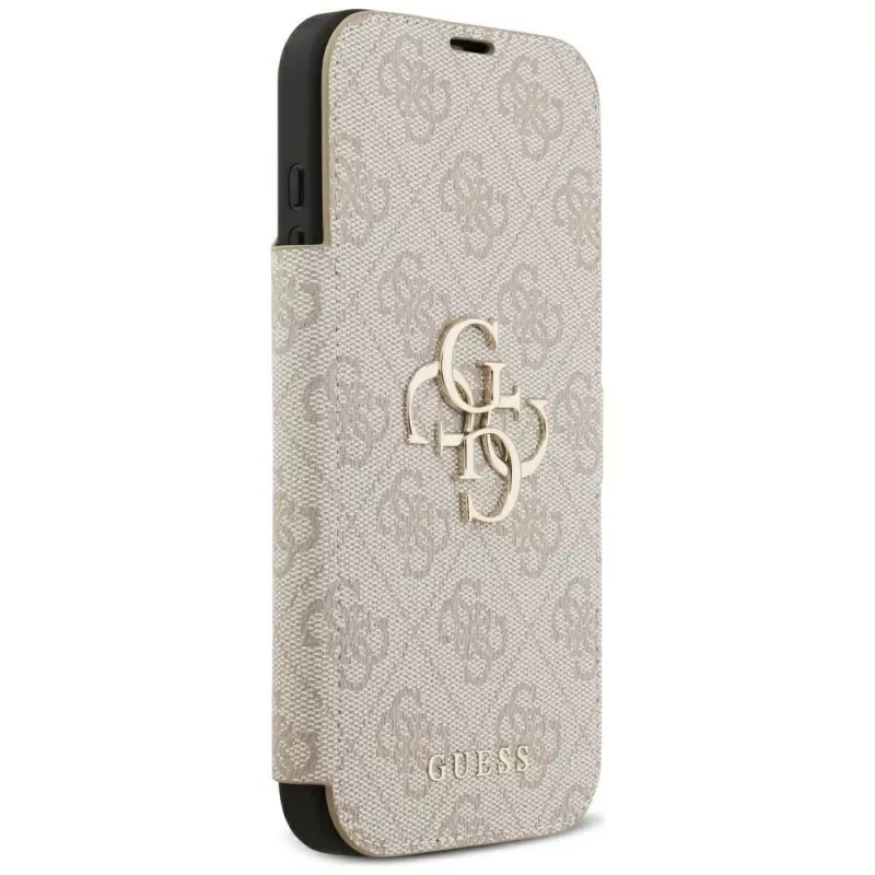 GUESS Book 4G Metal Logo folio puzdro pre iPhone 18 Pro Max / 17 Pro Max - ružová
