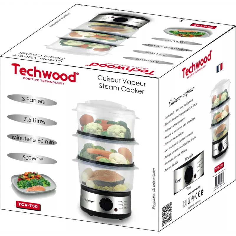Techwood TCV-750 7.5 L parný hrniec (TCV-750)