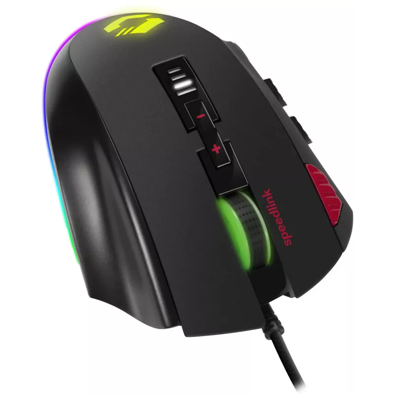 Speedlink Tarios drôtová herná USB myš, RGB, 24000 DPI (SL-680012-BK)