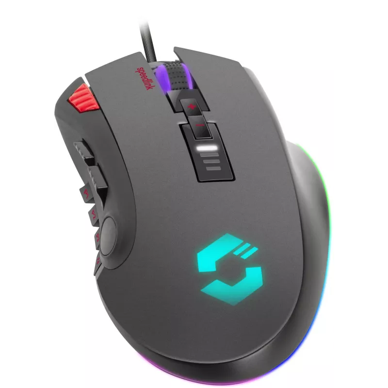 Speedlink Tarios drôtová herná USB myš, RGB, 24000 DPI (SL-680012-BK)