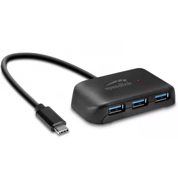 Speedlink Snappy Evo USB-C na 4-portový USB 3.0 rozbočovač (SL-140202-BK)