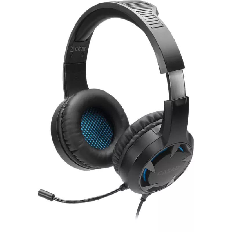 SPEEDLINK SL-450305-BK káblový on-ear herný headset s mikrofónom potláčajúcim hluk, USB-A, 30mm meniče, 1,8m kábel, čierny