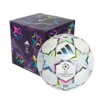 adidas UCL League 26/27 League Stage Box futbalová lopta veľkosť 5 biela modrá ružová zelená KE9771