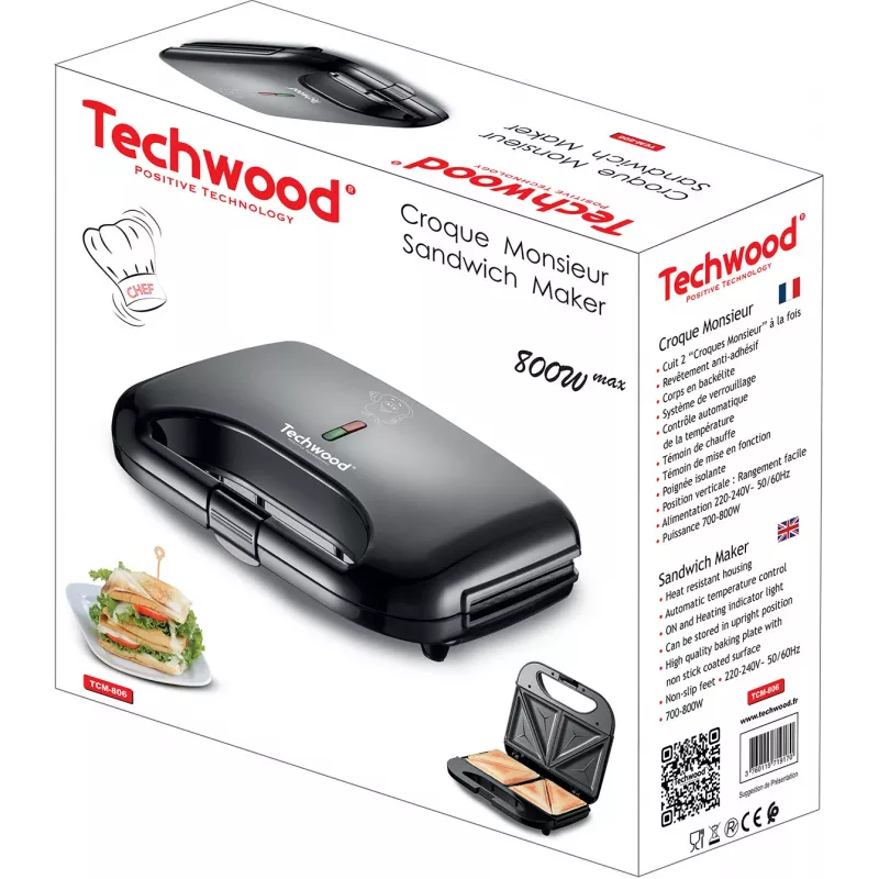 Techwood TCM-806 sendvičovač (TCM-806)