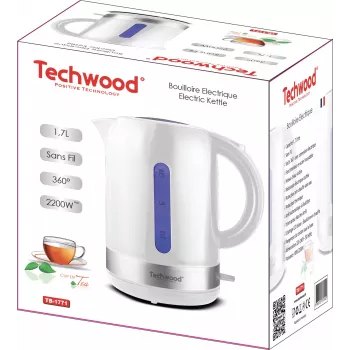Techwood rýchlovarná kanvica 1,7L, biela (TB-1771)