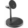 Hama 3-in-1 Qi2 bezdrôtová nabíjacia stanica, 15W, čierna