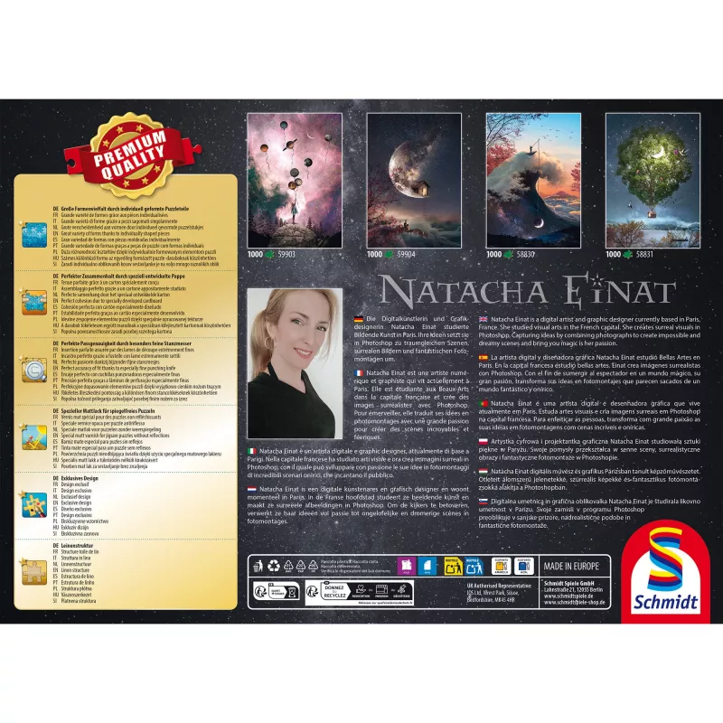 SCHMIDT SPIELE Natacha Einat: Himmelwärts Puzzle (1000 dielikov)