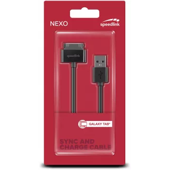 Speedlink Nexo synchronizačný a nabíjací kábel pre Samsung Galaxy Tab (SL-7503-BK)