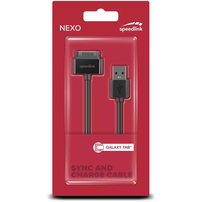 Speedlink Nexo synchronizačný a nabíjací kábel pre Samsung Galaxy Tab (SL-7503-BK)