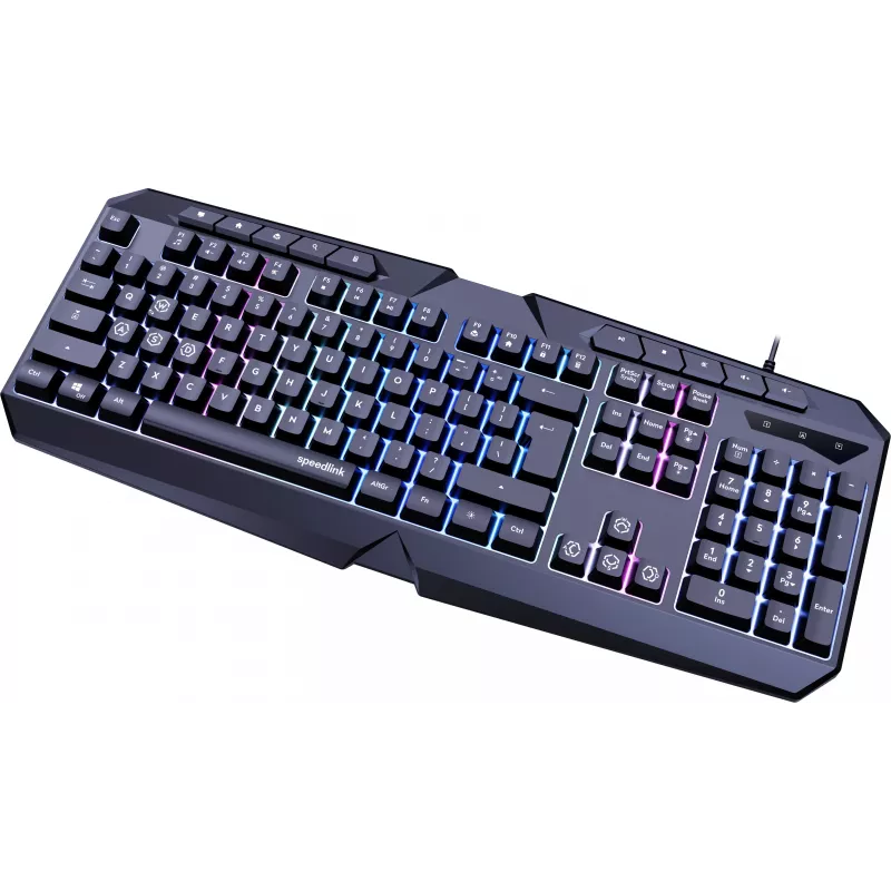 Speedlink Ludicium RGB Rainbow klávesnica, rozloženie US (SL-670004-BK-US)