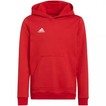 adidas Entrada 22 mikina s kapucňou detská červená 152cm