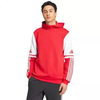 adidas Squadra 25 pánska mikina s kapucňou Team Power Red/biela JD2973 S