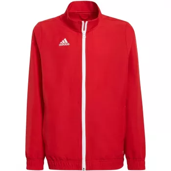 adidas Entrada 22 prezentačná bunda červená H57540 (152 cm) – mládežnícka futbalová bunda