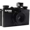 ILFORD PIXIE 35mm point & shoot filmový fotoaparát – strieborný/čierny, vstavaný blesk, autofokus