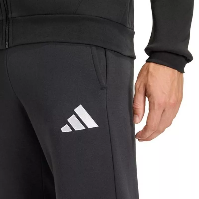 adidas Entrada 26 pánske čierne fleece tepláky JZ9138 - veľkosť L