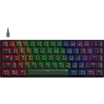 Speedlink Atmos RGB Rainbow klávesnica, rozloženie US (SL-670015-BK-US)