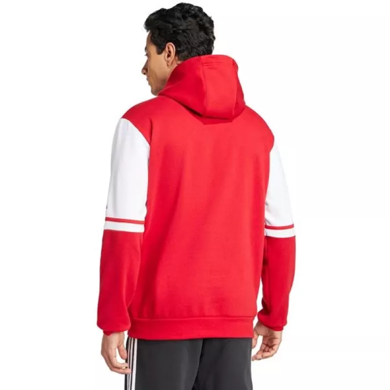 adidas Squadra 25 mikina s kapucňou pánska Vivid Red M