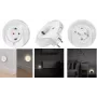 LogiLink LED nočné svetlo do zásuvky so senzorom súmraku a 1x CEE 7/3 (LED012)