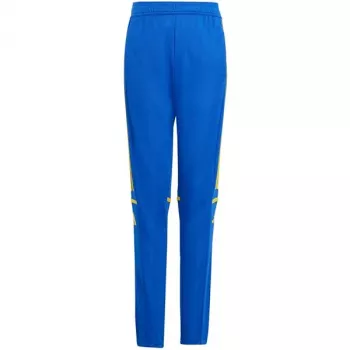 adidas Squadra 25 tréningové nohavice pre deti - modrá/žltá - veľkosť 152 cm (JP3154)