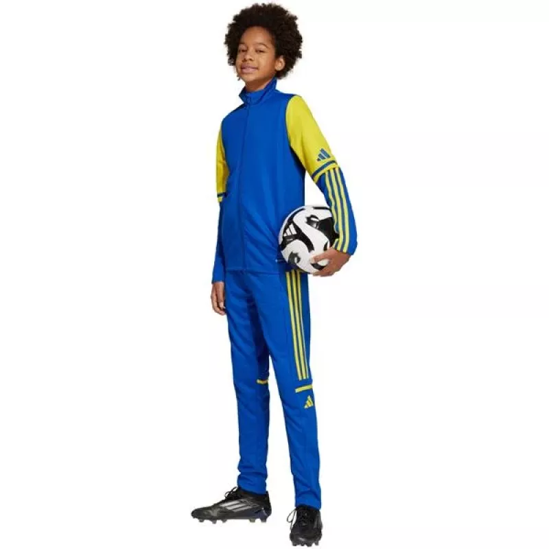adidas Squadra 25 tréningové nohavice pre deti - modrá/žltá - veľkosť 152 cm (JP3154)