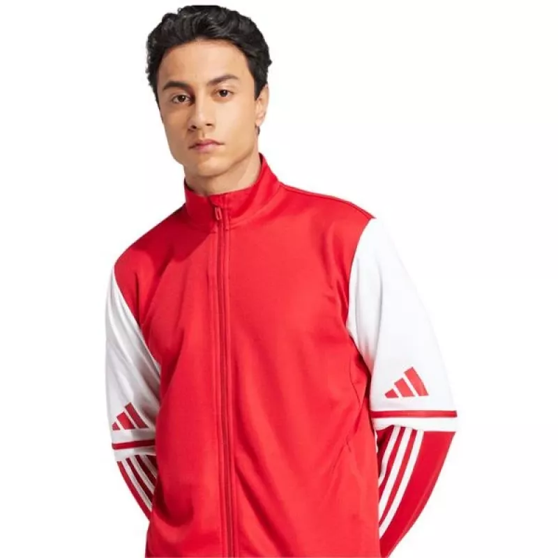 adidas Squadra 25 pánska tréningová mikina červená/biela JD2979 S