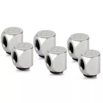 Thermal Grizzly DeltaMate otočný kĺb 90° G1/4 palcov Glanznickel – balenie 6 ks