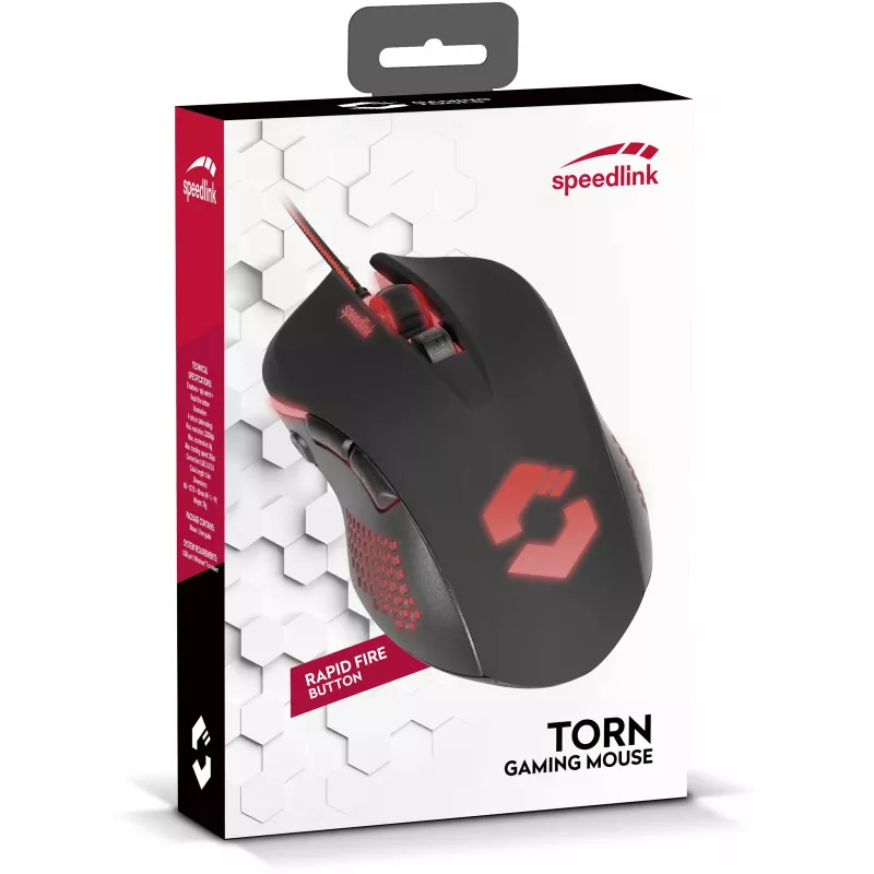 Speedlink Torn herná myš, čierna (SL-680008-BKBK)