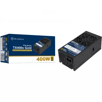SilverStone TX400x Gold 400W 80 PLUS Gold ATX napájací zdroj, čierny, 2x PCIe