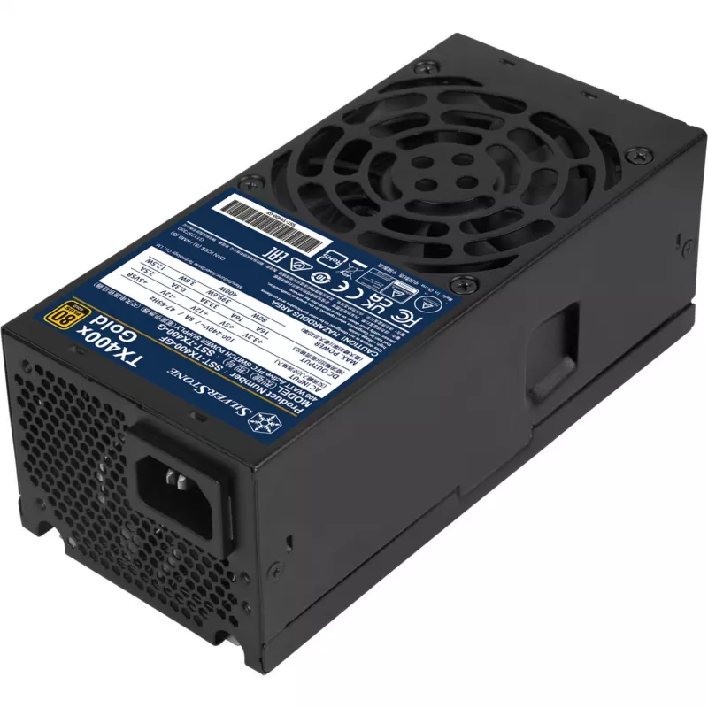 SilverStone TX400x Gold 400W 80 PLUS Gold ATX napájací zdroj, čierny, 2x PCIe