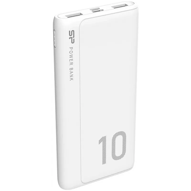 Silicon Power GP15 10000 mAh powerbanka, biela (SP10KMAPBKGP150W)