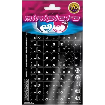Nálepky na klávesnicu Kolm Lõvi Minipicto, estónske (KB-UNI-EE01-BLK)