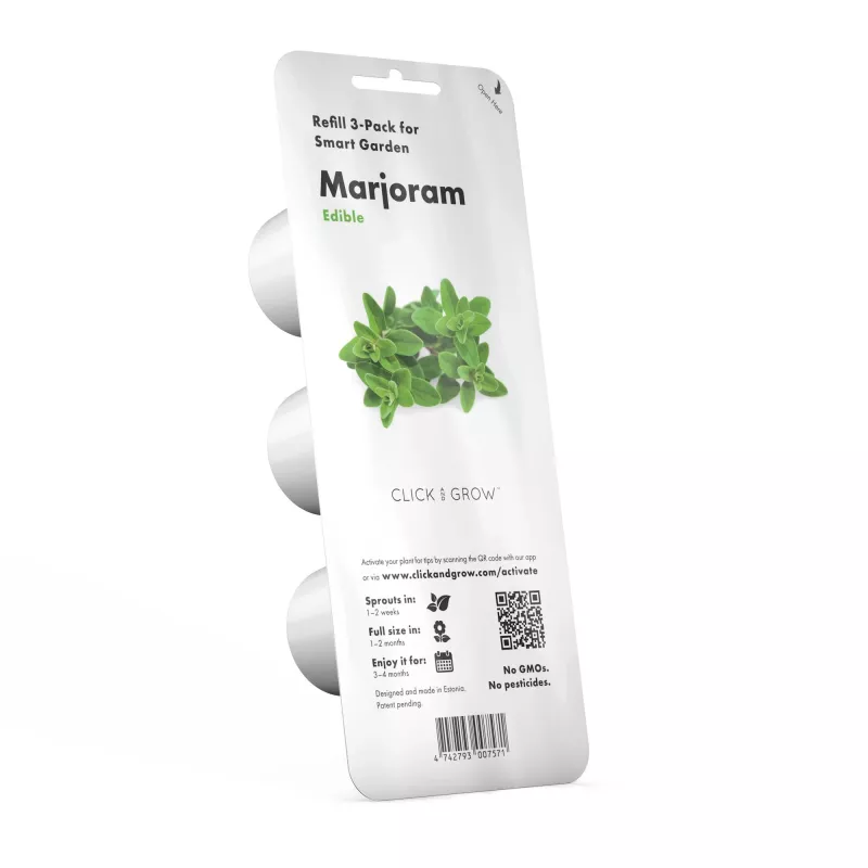 Click & Grow Smart Garden náhradné balenie: majorán, 3 kapsuly s rastlinami (SGR41X3)