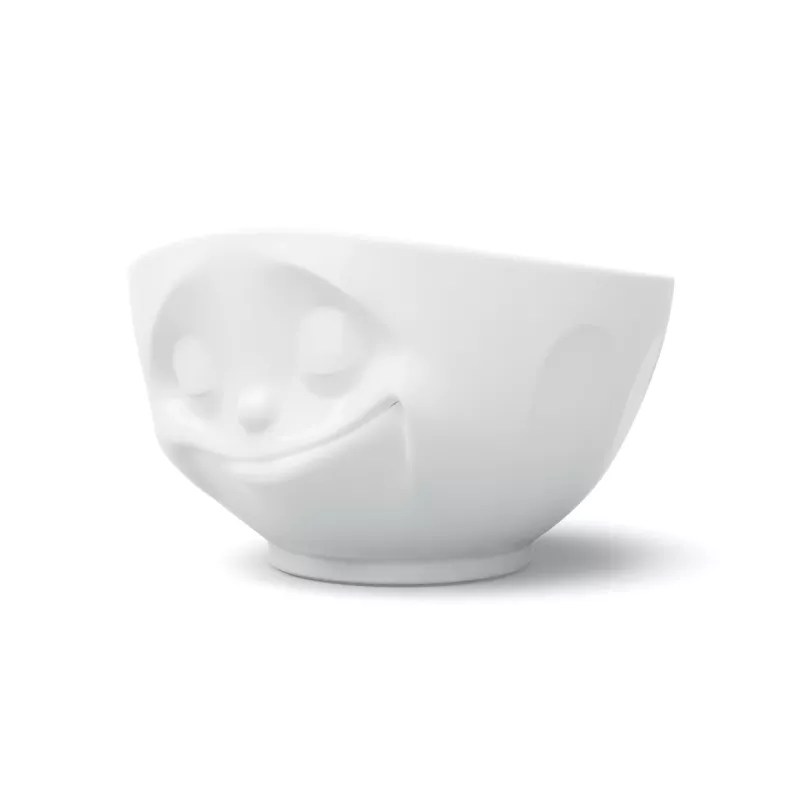 FIFTYEIGHT PRODUCTS Happy Face misa 1000 ml bielý porcelán