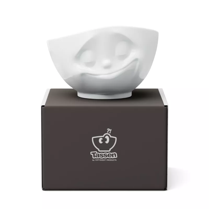 FIFTYEIGHT PRODUCTS Happy Face misa 1000 ml bielý porcelán