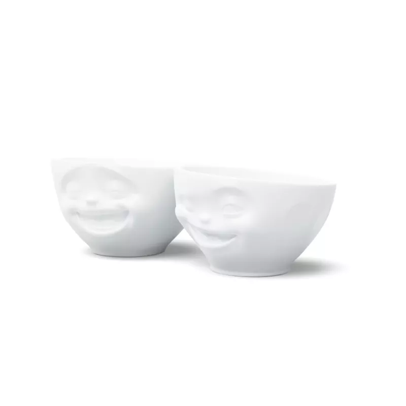 FIFTYEIGHT PRODUCTS sada misiek 200ml - Lachend & Zwinkernd, biela (2-dielna)